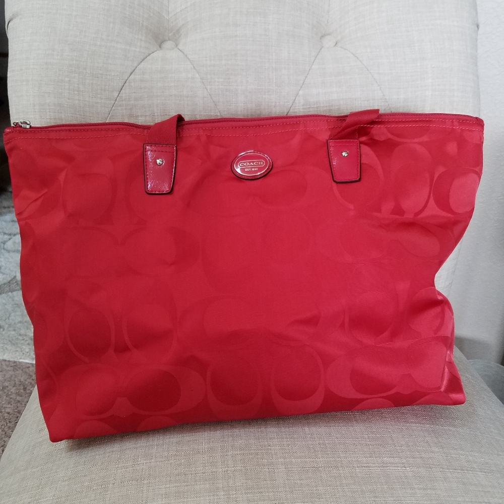 Coach Bag/Carry on - Red